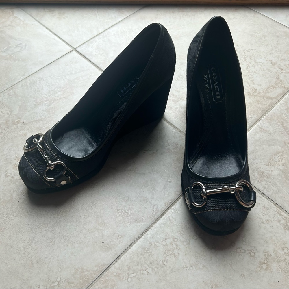 NWOT Coach Platform Heels